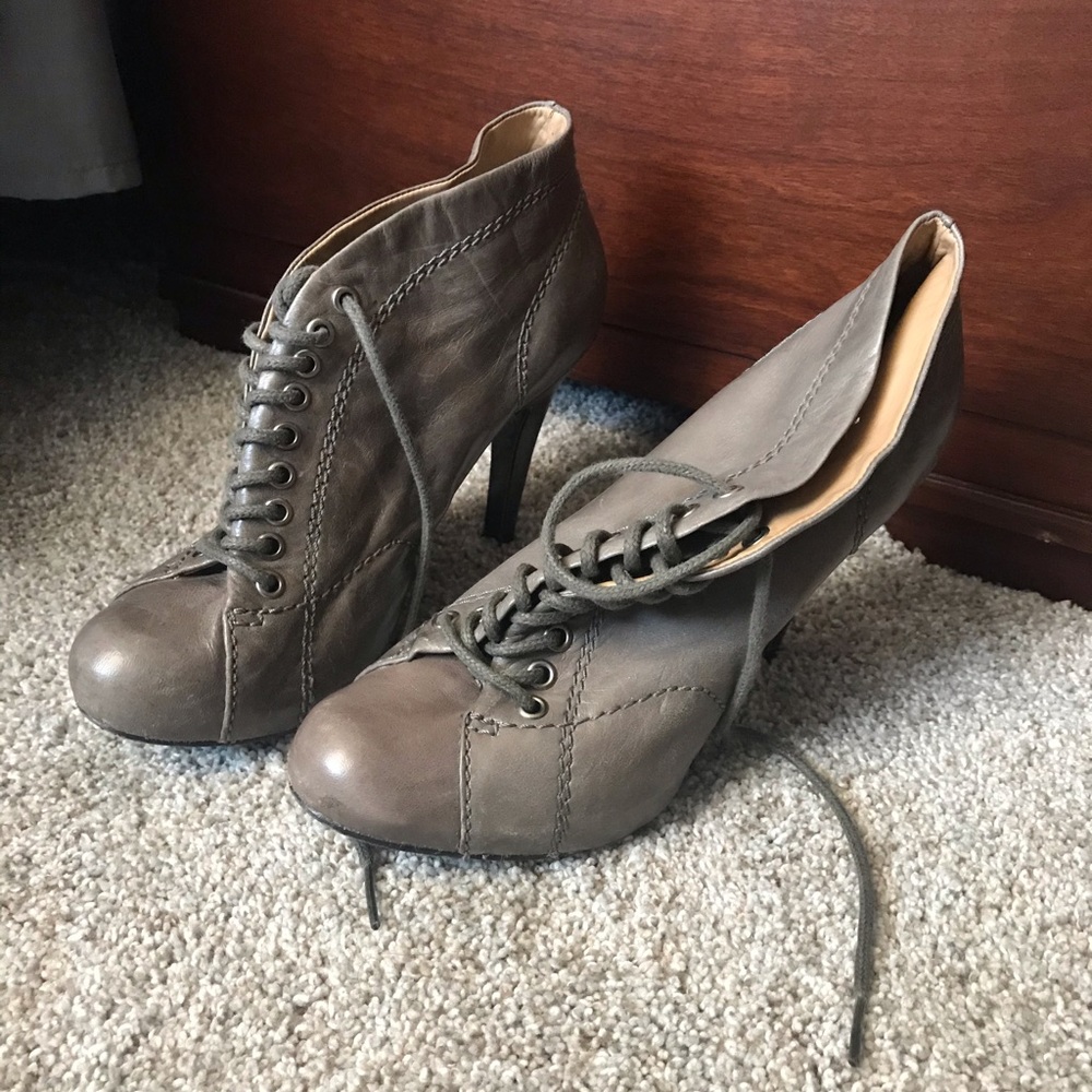 Nine West lace-up booties with heel